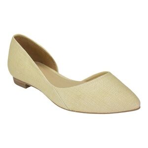 Marc Fisher Women’s‎ Cream Sunny Half d’Orsay Pointed Toe Flats Size 11